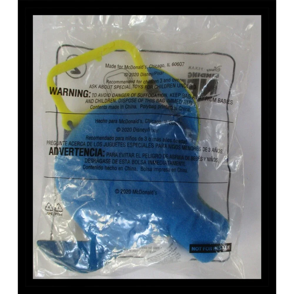 McDonald's Finding Nemo Dory With Clip Toy #2 2020 NEW